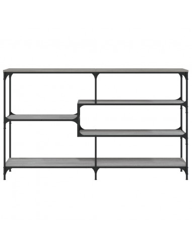 Tavolo Consolle Grigio Sonoma 160x32x95 cm in Legno Multistrato