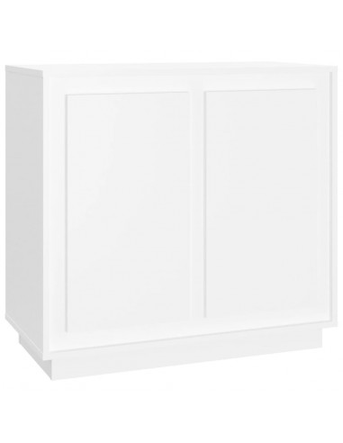 Credenza Bianca 80x34x75 cm in Legno Multistrato
