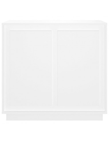 Credenza Bianca 80x34x75 cm in Legno Multistrato
