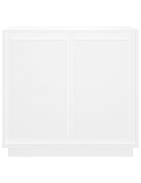 Credenza Bianca 80x34x75 cm in Legno Multistrato