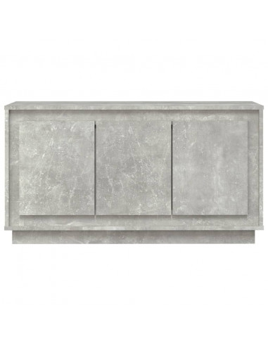 Credenza Grigio Cemento 102x35x55 cm in Legno Multistrato