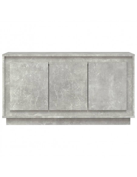 Credenza Grigio Cemento 102x35x55 cm in Legno Multistrato