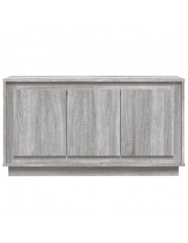 Credenza Grigio Sonoma 102x35x55 cm in Legno Multistrato