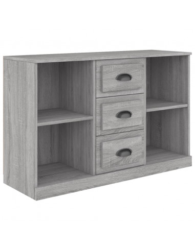 Credenza Grigio Sonoma 104,5x35,5x67,5 cm in Legno Multistrato