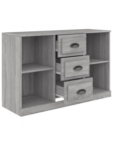 Credenza Grigio Sonoma 104,5x35,5x67,5 cm in Legno Multistrato