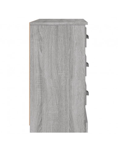 Credenza Grigio Sonoma 104,5x35,5x67,5 cm in Legno Multistrato