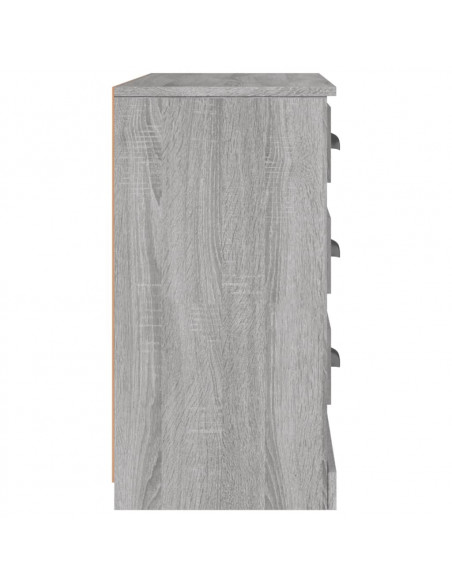 Credenza Grigio Sonoma 104,5x35,5x67,5 cm in Legno Multistrato