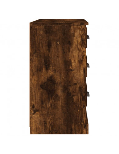 Credenza Rovere Fumo 104,5x35,5x67,5 cm in Legno Multistrato