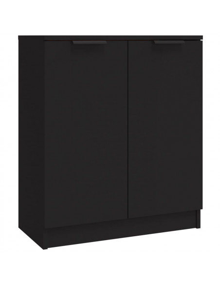 Credenze 3 pz Nere in Legno Multistrato