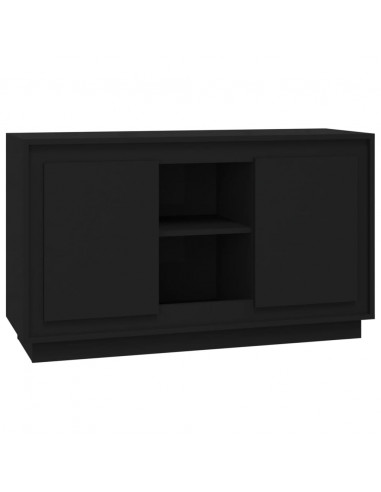 Credenza Nera 102x35x60 cm in Legno Multistrato