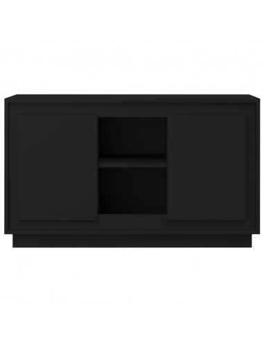 Credenza Nera 102x35x60 cm in Legno Multistrato