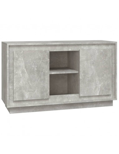 Credenza Grigio Cemento 102x35x60 cm in Legno Multistrato