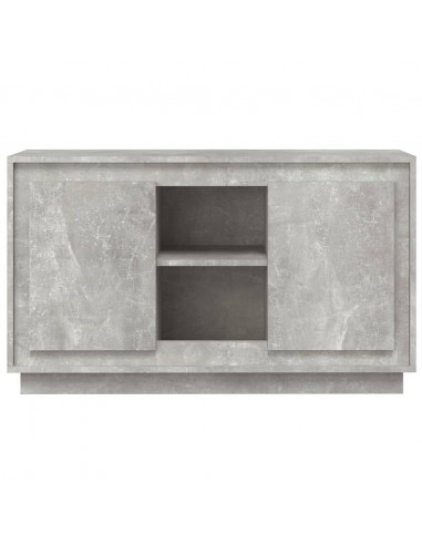 Credenza Grigio Cemento 102x35x60 cm in Legno Multistrato
