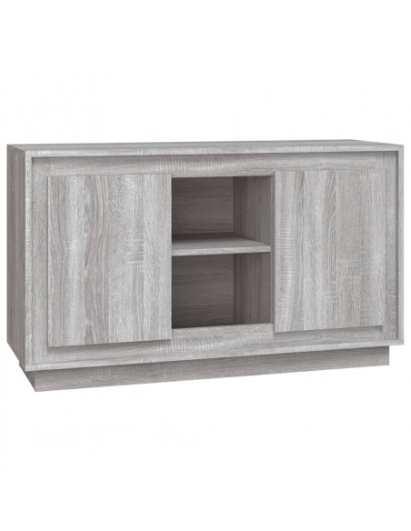 Credenza Grigio Sonoma 102x35x60 cm in Legno Multistrato