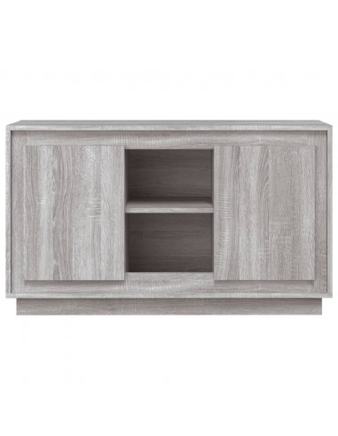 Credenza Grigio Sonoma 102x35x60 cm in Legno Multistrato