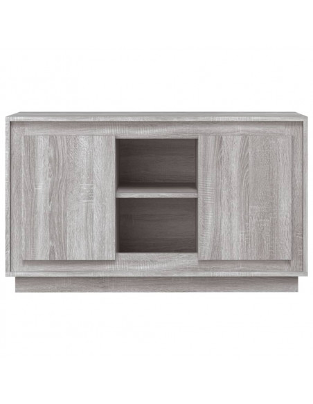 Credenza Grigio Sonoma 102x35x60 cm in Legno Multistrato