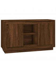 Credenza Rovere Marrone 102x35x60 cm in Legno Multistrato 2