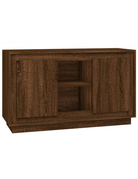 Credenza Rovere Marrone 102x35x60 cm in Legno Multistrato
