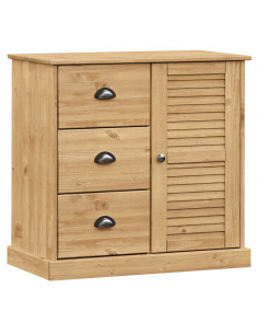 Credenza con Cassetti VIGO 78x40x75cm Legno Massello Pino 2