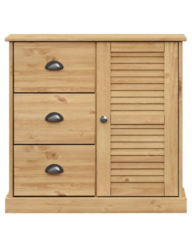 Credenza con Cassetti VIGO 78x40x75cm Legno Massello Pino