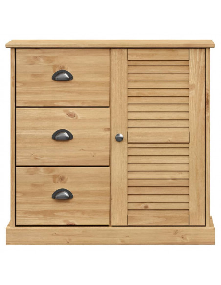 Credenza con Cassetti VIGO 78x40x75cm Legno Massello Pino