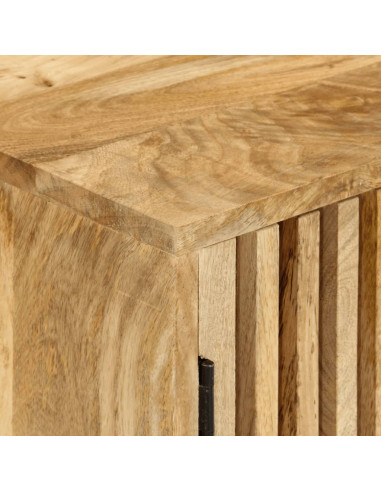 Credenza con 2 Ante 55x35x70 cm in Legno Massello di Mango