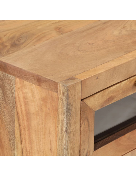 Credenza 60x35x70 cm in Legno Massello di Acacia