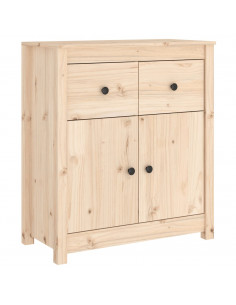 Credenza 70x35x80 cm in Legno Massello di Pino 2