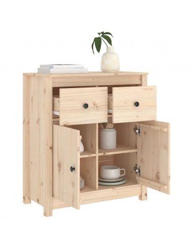 Credenza 70x35x80 cm in Legno Massello di Pino