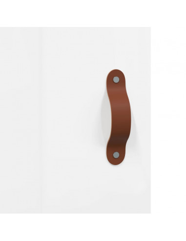 Credenza 69,5x34x90 cm in Legno Multistrato Bianco Lucido