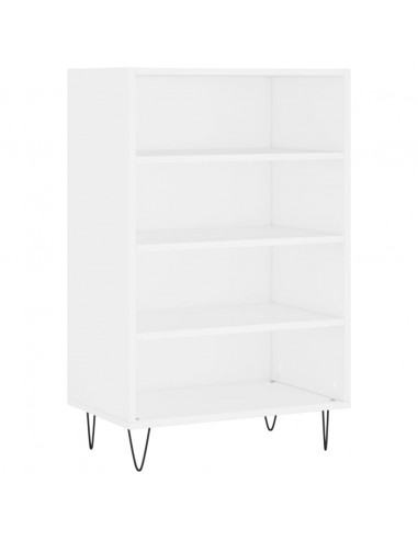 Credenza Bianca 57x35x90 cm in Legno Multistrato