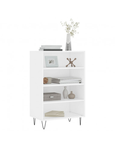 Credenza Bianca 57x35x90 cm in Legno Multistrato