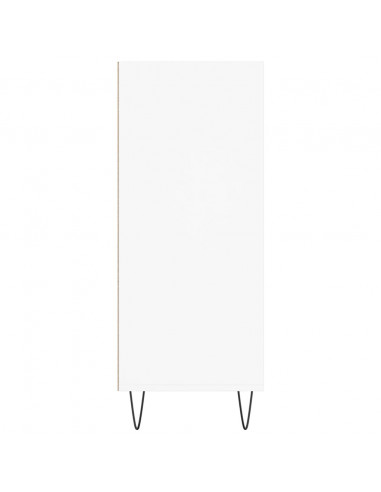 Credenza Bianca 57x35x90 cm in Legno Multistrato