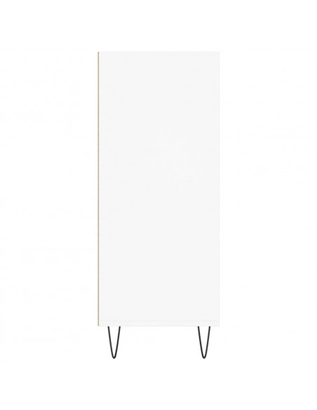 Credenza Bianca 57x35x90 cm in Legno Multistrato