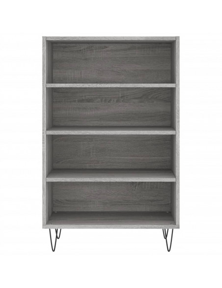 Credenza Grigio Sonoma 57x35x90 cm in Legno Multistrato