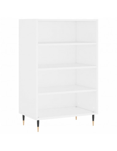 Credenza Bianca 57x35x90 cm in Legno Multistrato