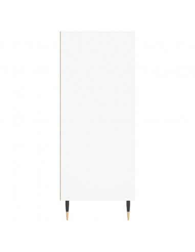 Credenza Bianca 57x35x90 cm in Legno Multistrato