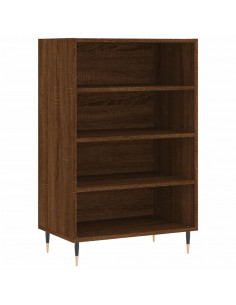 Credenza Rovere Marrone 57x35x90 cm in Legno Multistrato 2