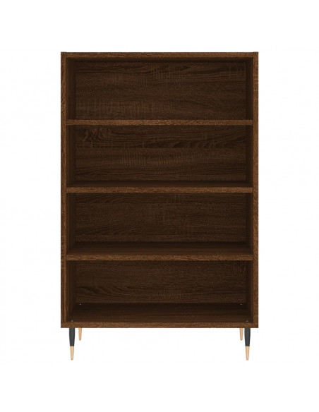 Credenza Rovere Marrone 57x35x90 cm in Legno Multistrato