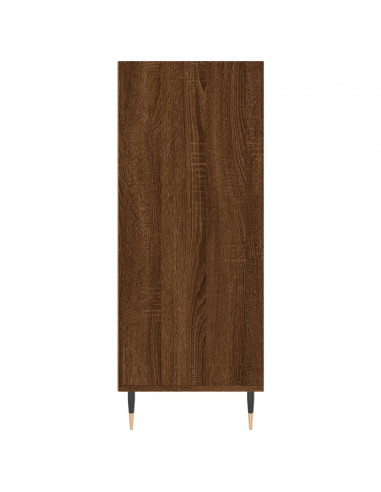 Credenza Rovere Marrone 57x35x90 cm in Legno Multistrato