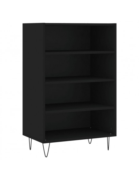 Credenza Nera 57x35x90 cm in Legno Multistrato