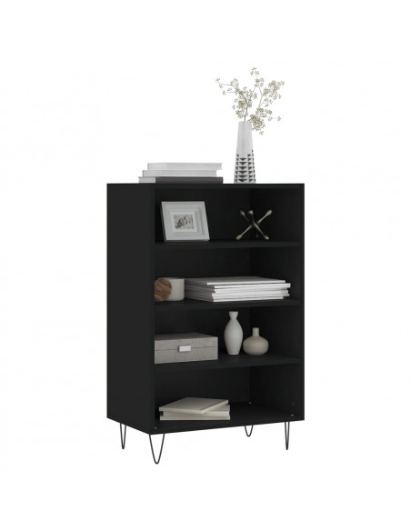 Credenza Nera 57x35x90 cm in Legno Multistrato