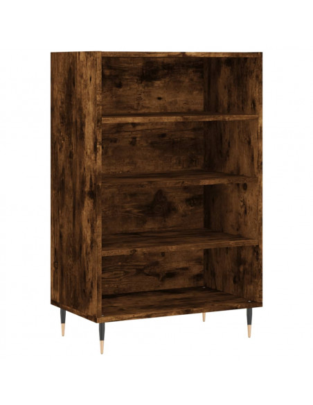 Credenza Rovere Fumo 57x35x90 cm in Legno Multistrato