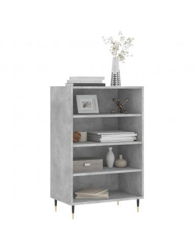 Credenza Grigio Cemento 57x35x90 cm in Legno Multistrato