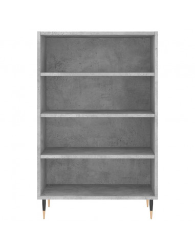 Credenza Grigio Cemento 57x35x90 cm in Legno Multistrato
