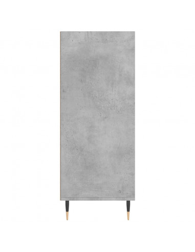 Credenza Grigio Cemento 57x35x90 cm in Legno Multistrato