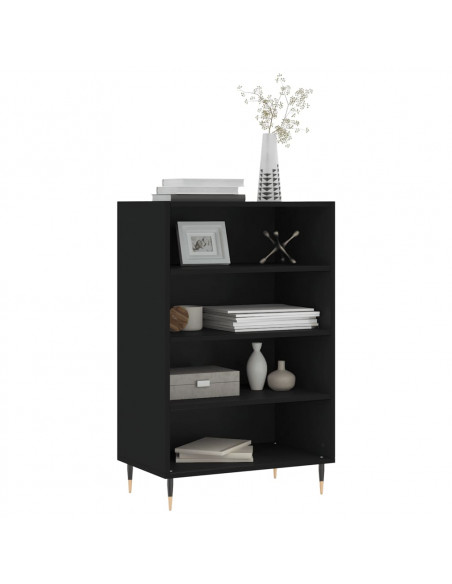 Credenza Nera 57x35x90 cm in Legno Multistrato