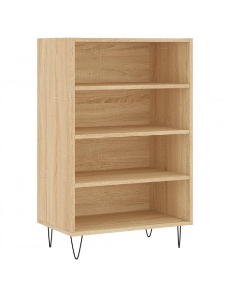Credenza Rovere Sonoma 57x35x90 cm in Legno Multistrato