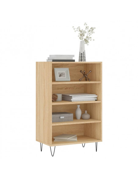 Credenza Rovere Sonoma 57x35x90 cm in Legno Multistrato