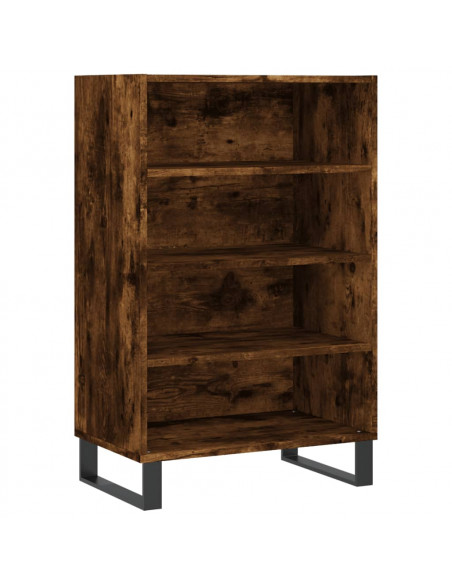 Credenza Rovere Fumo 57x35x90 cm in Legno Multistrato